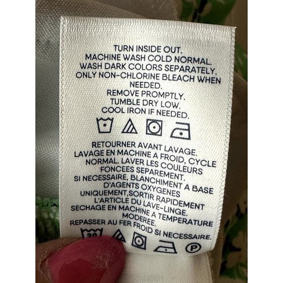 Draper James Land's End Green Floral Sweatshirt Women's Size S - Picture 6 of 6